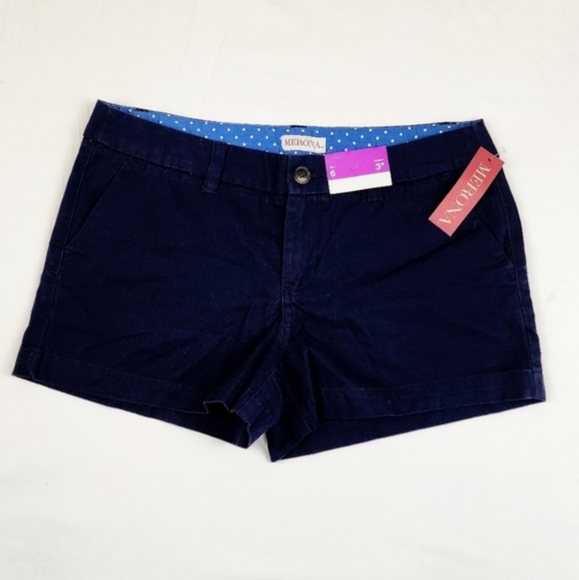 Merona 100% cotton shorts size 6 - Picture 1 of 8